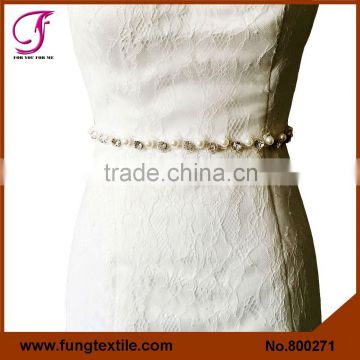 FUNG 800271 Wholesales Wedding Accessories Beaded Bridal Jewelry Belt