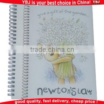 OEM custom spiral notebook with color pages pages custom printed spiral notebook