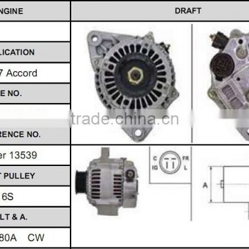Best quality auto alternator for 94-97 Accord 100211-8750 alternator