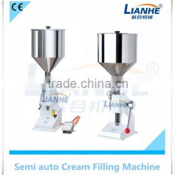 Lianhe A03 Water Liquid Oil Small Manual Cream Lotion Filling Machine