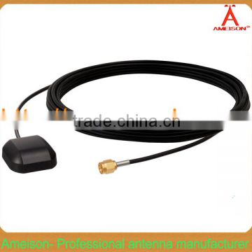Antenna Manufacturer SMA Male Connector Magnetic Mount RG174 3M cable 5dBi glonass car gps antenna