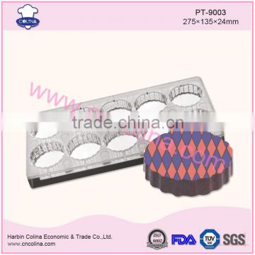 Round shape magnetic polycarbonate plastic chocolate mold