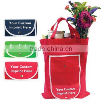 Promotional cheap foldable Non wonven shopping bags