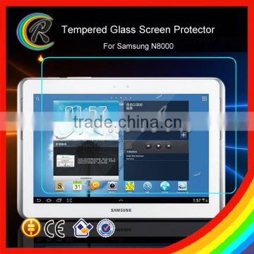 Anti-shock for Samsung Galaxy note 10.1 N8000 tempered glass screen film