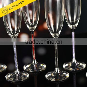 Best Selling Toasting Champagne Flutes Multicolor Crystalline Elements Home Decor Drinkware Glass Champagne
