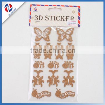 cute animal shaped printed cork sticker