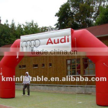 red audi inflatable arch