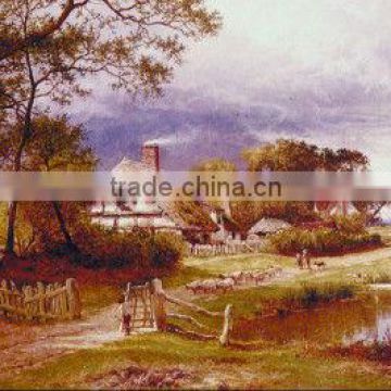 Field scenery pattern cloth painting