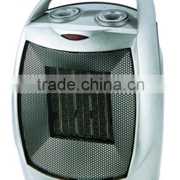 1500W PTC fan heater with handle and adjustable thermostat