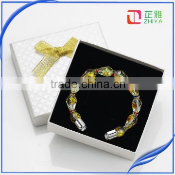 Lucky clear resin beads dried flower charm bangle bracelet