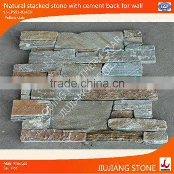 natural cement back exterior wall stone