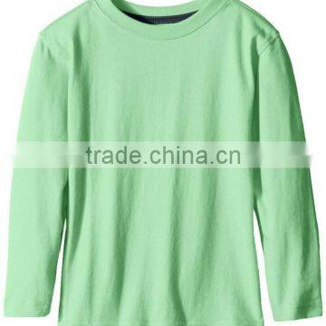 Wholesale long sleeve custom blank no label t-shirt