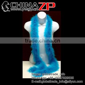 Gold Supplier CHINAZP Bulk Sale Good Loose 40g Weight Dyed Turquoise Turkey Marabou Feathers Plumage Scarf Boas for Sale