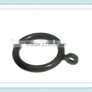 50 Black Plastic Curtain Rings 38mm To Fit 35mm Pole