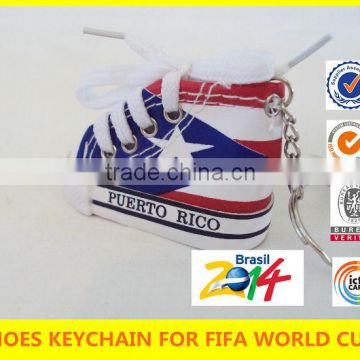 world cup 2014 Wholesale Mini Hi Top Sneaker Keychain