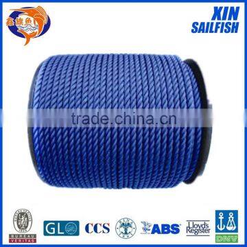 high quality 3 strand marine PE rope from factory