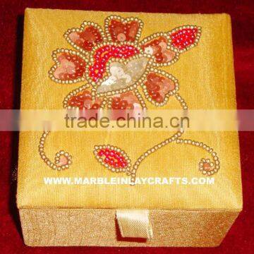 Zari Embroidery Jewelry Box