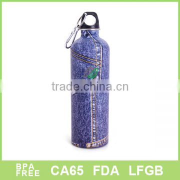 Full print logo Best sellling recycle stainless steel insulated bottle with carabiner