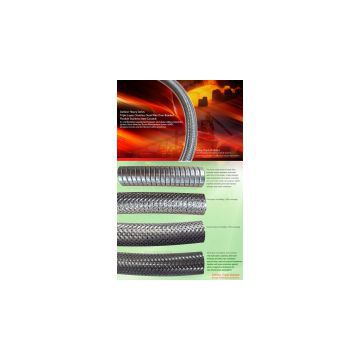 Delikon Triple Layers Stainless Steel Wire Over Braided Flexible Stainless Steel Conduit ( SC ) for combustion equipment power and data cable protection