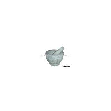 MARBLE MORTAR AND PESTLE 1