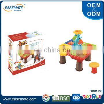 Colorful kids summer toy plastic beach sand table play set
