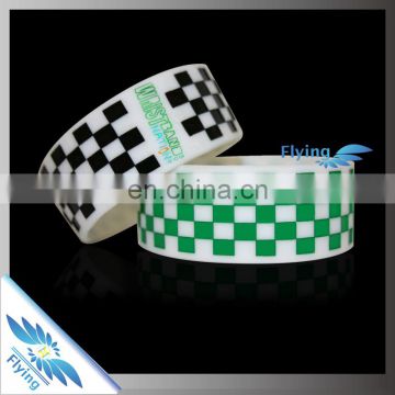 Festival cheap camo bracelet with sayings Customized Holiday Camo wristbands printed bands