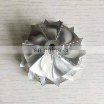 CT26 54.64/70.98mm 7+7 blades Turbocharger milling/aluminum 2618/billet compressor wheel