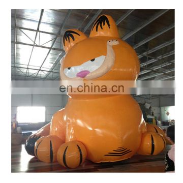 Factory Direct Sale Outdoor Giant PVC Inflatable Yellow Garfield Figure For Promotion
