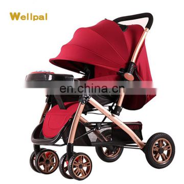 aluminium baby stroller with carrycot and carseat mim baby pushchair 3 in 1