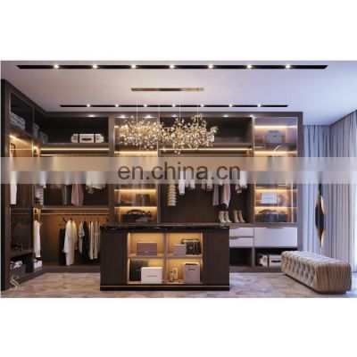 Luxury Modern Walk in Closet Bedroom furniture Closet Cabinet Storage Wardrobe Dressing Room