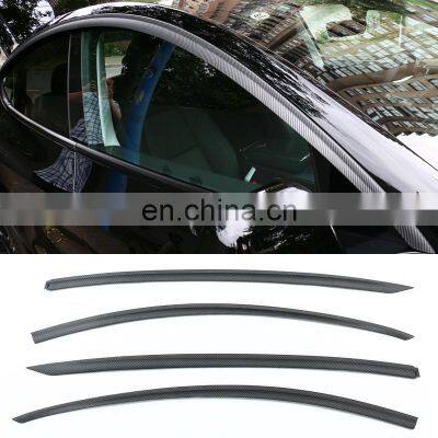 2021 New Design Carbon Fiber Window Rain Cover For Tesla Model Y