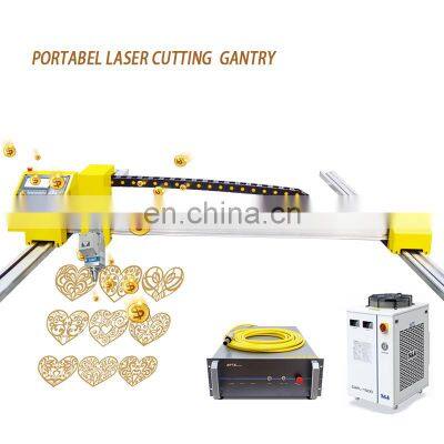 1000 2000 3000 Cheap Portable Fiber laser cutting CNC machine affordable cheap precision fast cutter cut metal