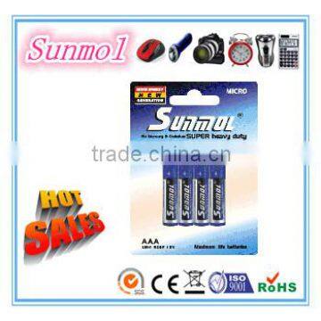 1.5v r03 aaa size um4 battery made in china