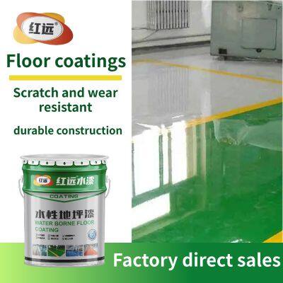 Epoxy resin industrial environmentally friendly water-based floor paint engineering self flowing flat paint epoxy floor paint