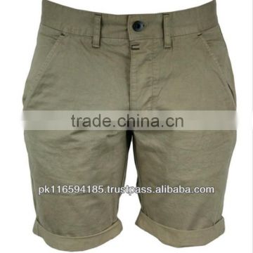 OEM Men's Plain Dyed 100% Cotton Chino Board Shorts