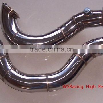 polished stainless steel 335i down pipe for BMW N54