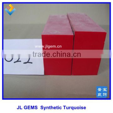 Factory Price Synthetic Brilliant Red Turquoise Bricks for Gemstone