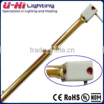 IP65 infrared heater lamp halogen lamp gold reflector 2KW