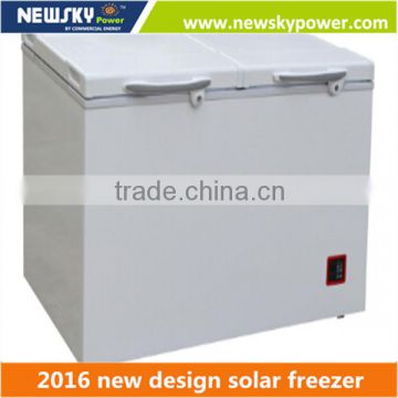 277L DC Compressor refrigerator 12 volt 24v solar refrigerator freezer