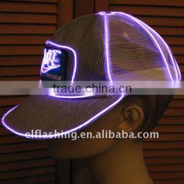 neon light el/led cap,sound active el cap,high brightness hat