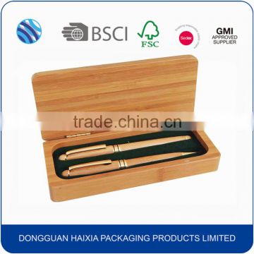 High glossy handmade wood made packaging box for pencil