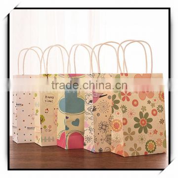 2016 factory custom paper shopping bag with paper handle