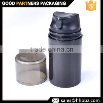 Male stimulating tonic air pump pp airless 50ml black bottle