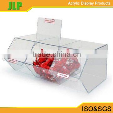 High quality plexiglass container for candy