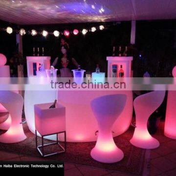 home furniture led round bar counters design tube cushion with