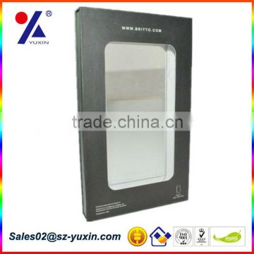 blister packing box cellphone packaging box with pvc window