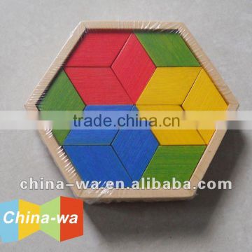 colored bamboo jigsaw puzzle game toy