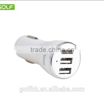 GOLF new item 3 USB ports car charger with 3.4A max output, faster charging, good quality car charger