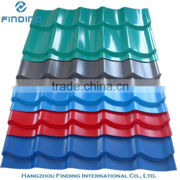 types of roof tiles, colorful metal roof tile, high quality roofing sheet