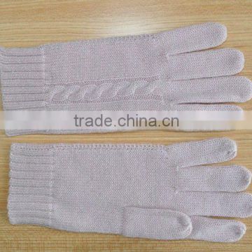 Ladies Cashmere Cable Gloves
